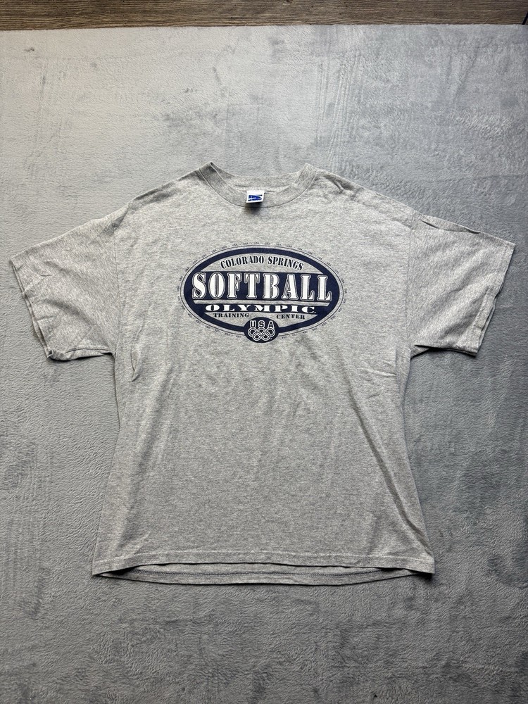 Vintage USA Olympics Softball Colorado Springs T Shirt L Rare 90's Graphic