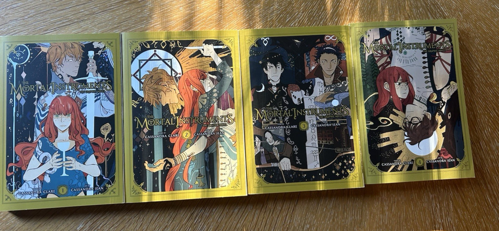 The Mortal Instruments Volume 1-4  Manga Graphic Novels TPB  Lot Cassandra Clare