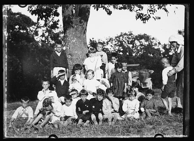 Photo:Serbia 1920 War Orphans Children Red Cross Sanitarium Group Photo