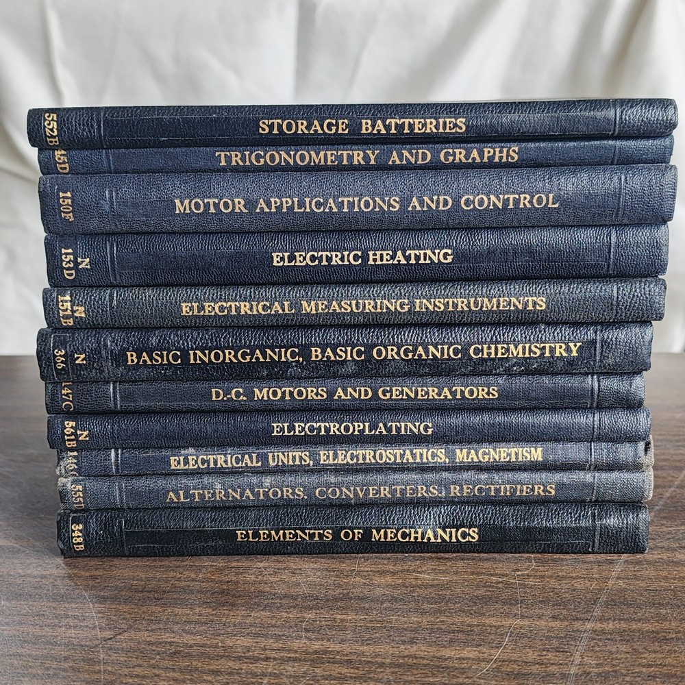 Vintage International Library Engineering Books Lot 1921-1945 ITC Electrical HC