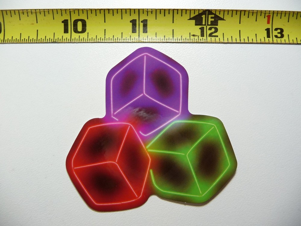 Neon Cubes Squares Vinyl Decal Sticker Fun Cute Decor