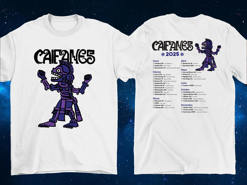 2 Sides Caifanes Band 2025 Tour Shirt Classic White Unisex S-5XL