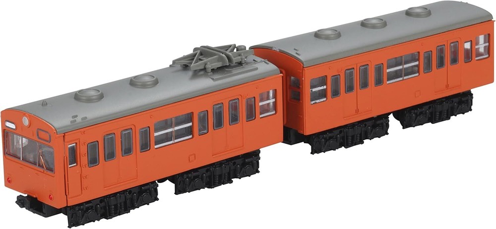 B Train Shorty Nat'l Railways 101 Series Orange 2-Car Set Pre-Colored Model