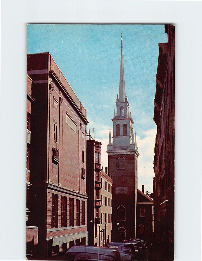 Postcard Old North Church Boston Massachusetts USA