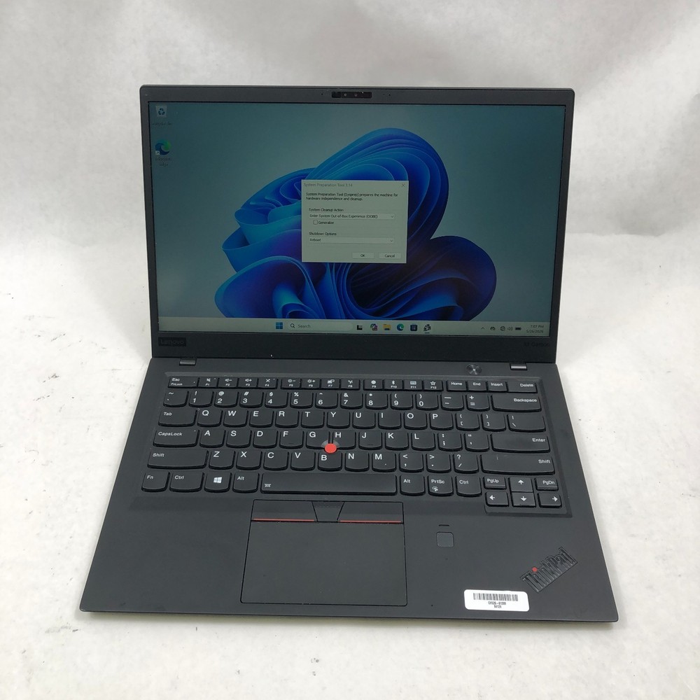 Lenovo ThinkPad X1 Carbon 6th Gen Intel i7-8650U 1.9GHz 16GB RAM 256GB SSD READ*