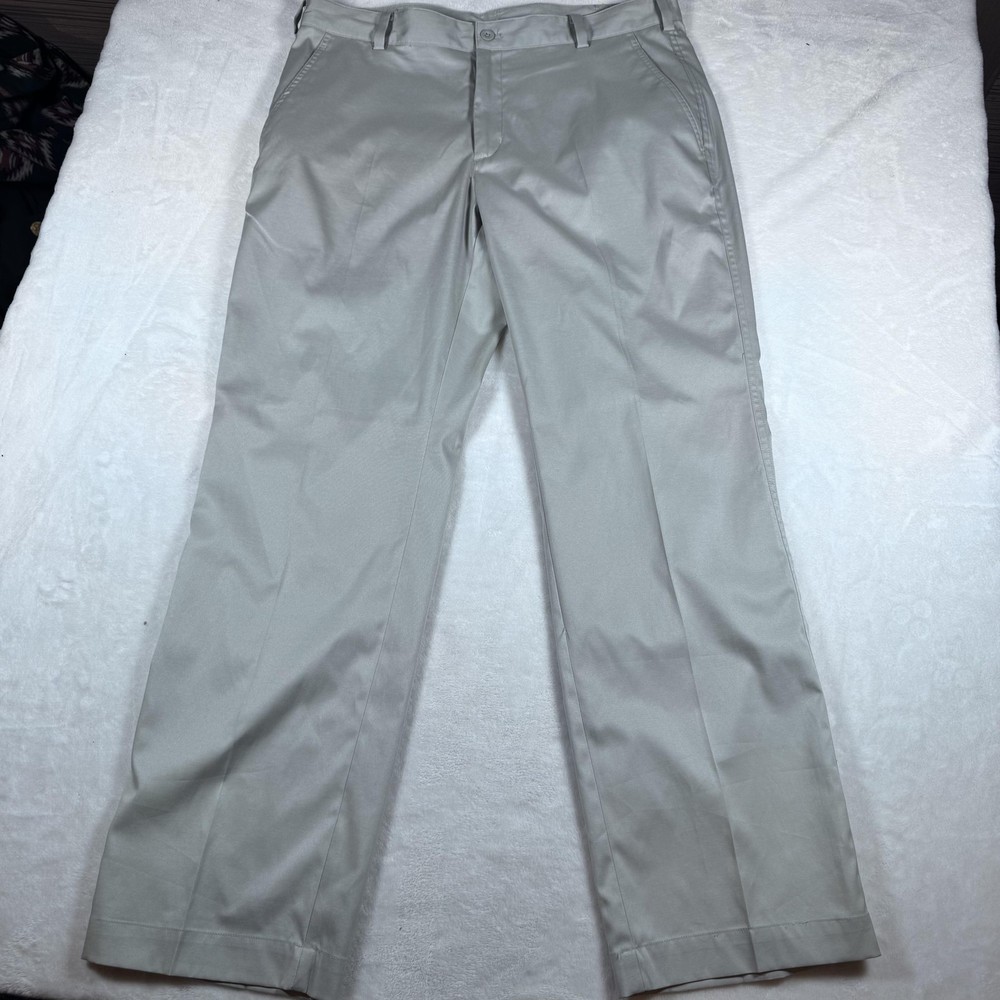 Nike Golf Pants Mens 34x30 Gray Dri-FIT Twill Chino Golf Moisture Wicking