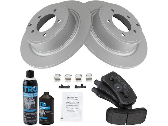 TRQ Rear Brake Pad and Rotor Kit for 2007-2017 Jeep Patriot 27RMZC