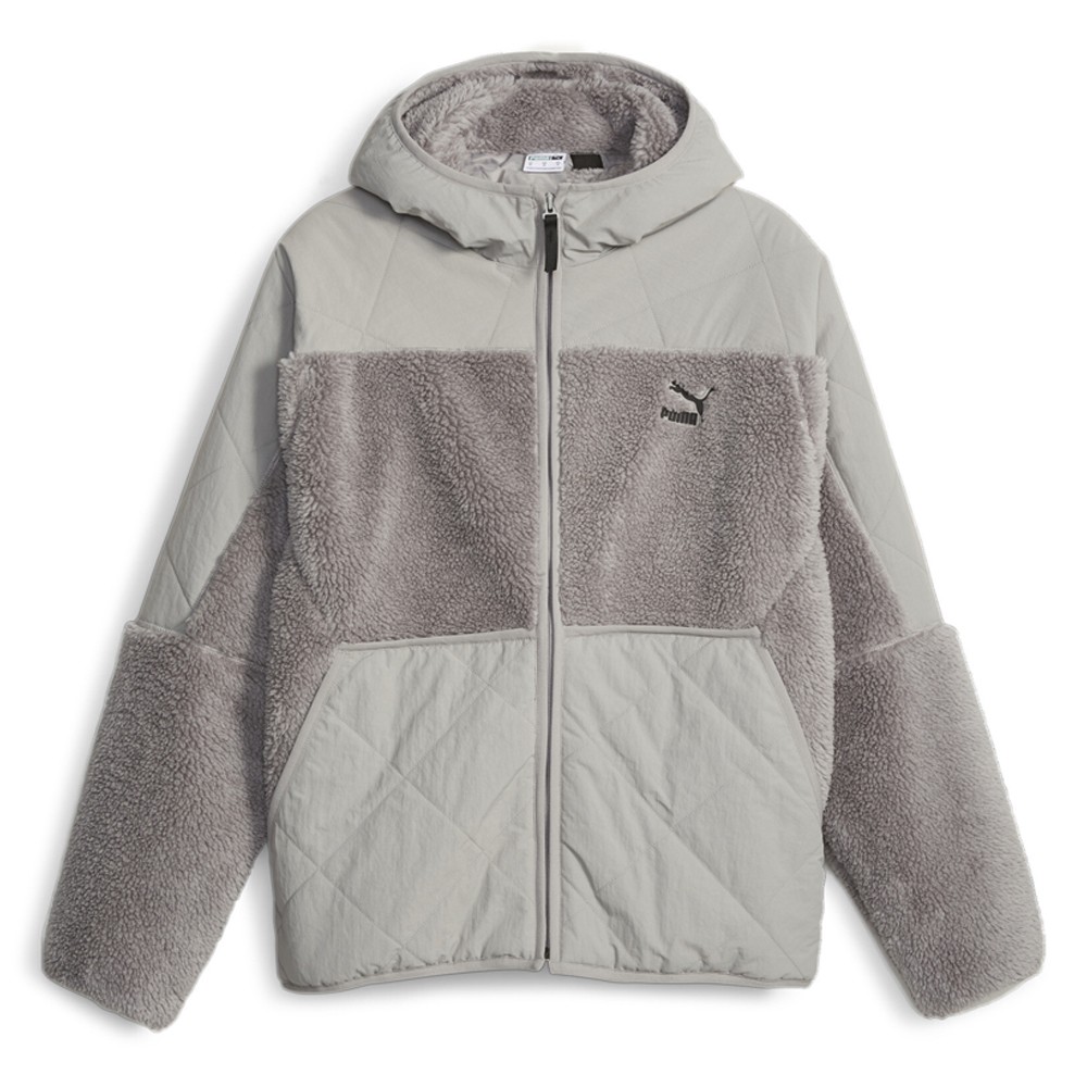 PUMA Classics Utility Full Zip Jacket for Men in Grey Athletic Outerwear 621676