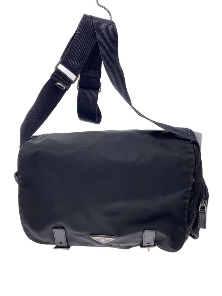 Prada Black Nylon Shoulder Bag Authentic From Japan