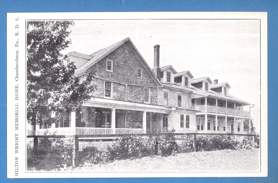 Pennsylvania - Chambersburg, Milton Wright Memorial Home Postcard 242