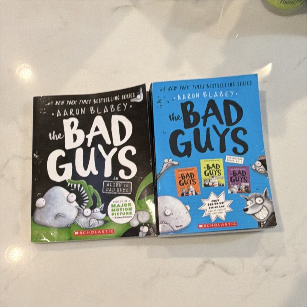 The Bad Guys Lot of 2 Paperback Illustrated by Aaron Blabey Scholastic Ages 4-8