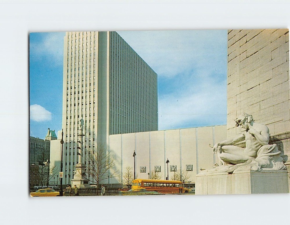 Postcard NYC New York City Coliseum Columbus Circle 59th St. Central Park West