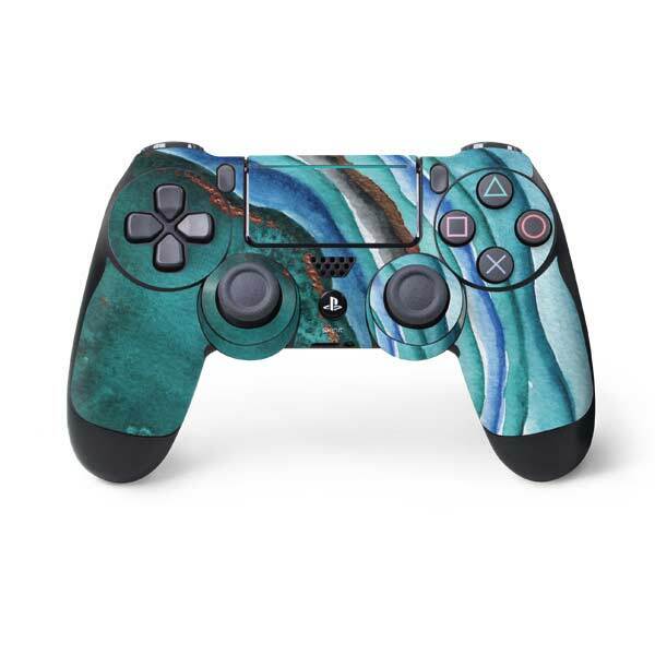 Geode PS4 Pro/Slim Controller Skin - Turquoise Watercolor Geode