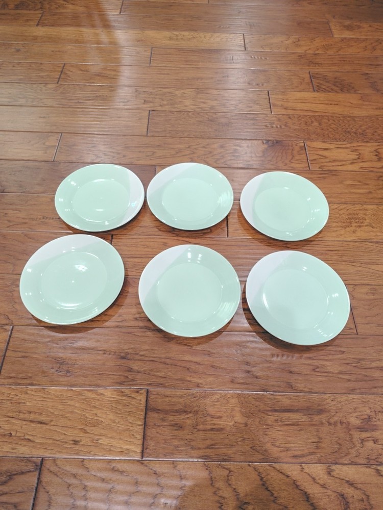 Royal Doulton 1815 Sage Green Coupe Set of Salad, Luncheon Plates 9.5” Celadon