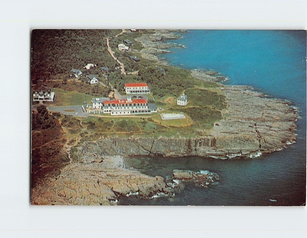 Postcard Aerial View Cliff House & Bald Head Cliffs Ogunquit Maine USA