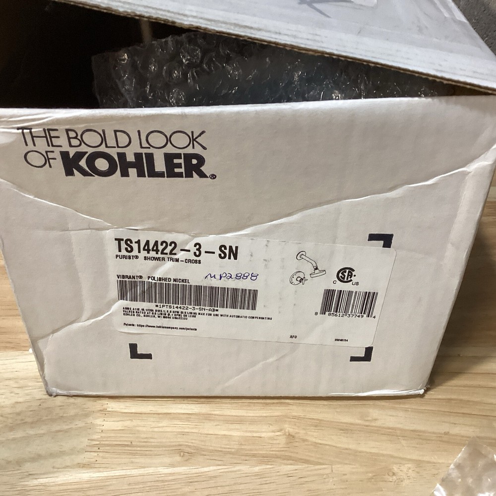 KOHLER TS14422-3-SN 2.5 GPM Shower Valve Trim in Polished Nickel