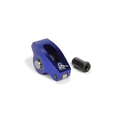 Scorpion 1020-1, One Blue Aluminum Sbf Roller Rocker Arm - 1.72 Ratio 7/16 Stud