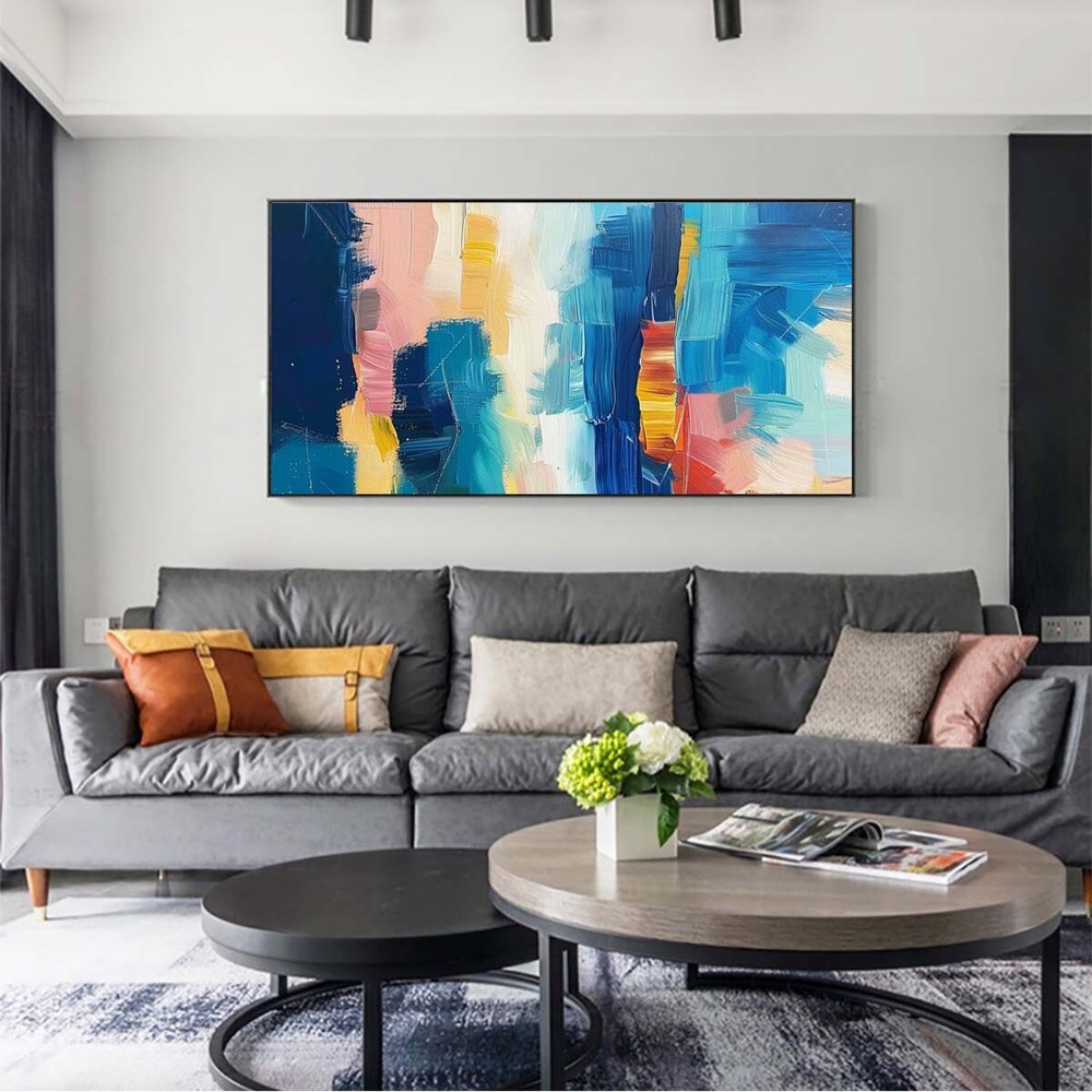 Original Graffiti Abstract Hand painted Oil Painting On Canvas Home Decor #014-image