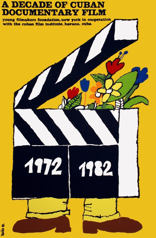 4416.A decade of cuban documentary film.Movie.POSTER.Decoration.Fine Graphic Art