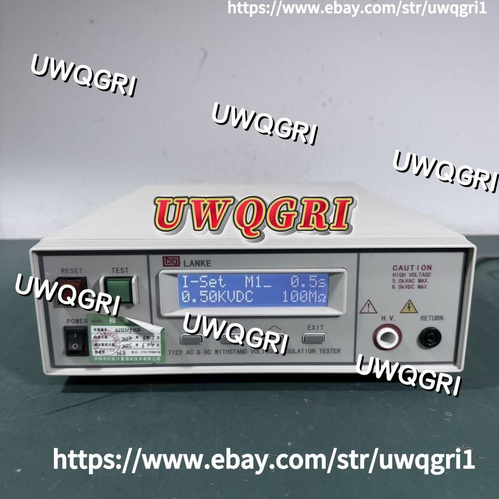 1pcs Blue light LK7122 programmable voltage withstand insulation tester