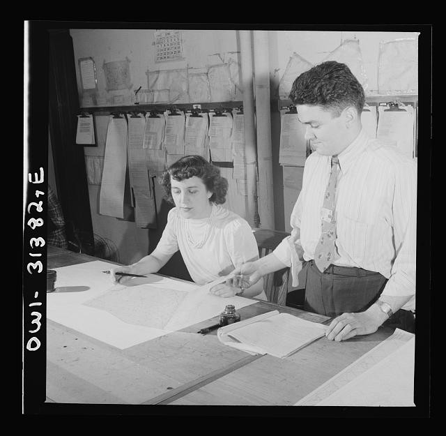 Washington DC 1943 U.S. Weather Bureau Advisory Forecast Plotters Weather Maps