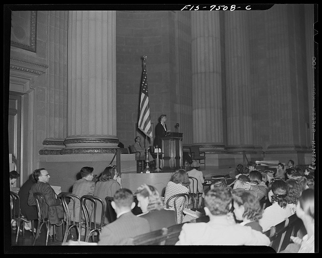 Washington DC 1942 Mrs Franklin D Roosevelt International Student Assembly