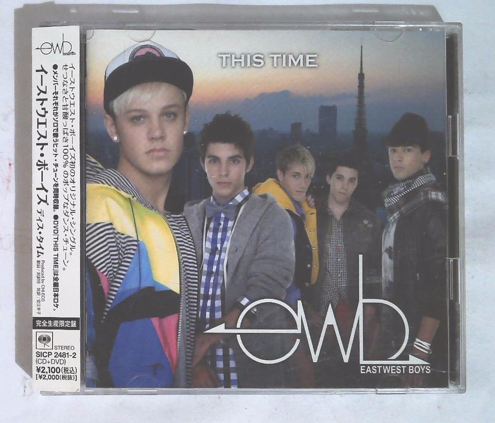 EASTWEST BOYS - THIS TIME SICP-2481-2 JAPAN CD+DVD OBI