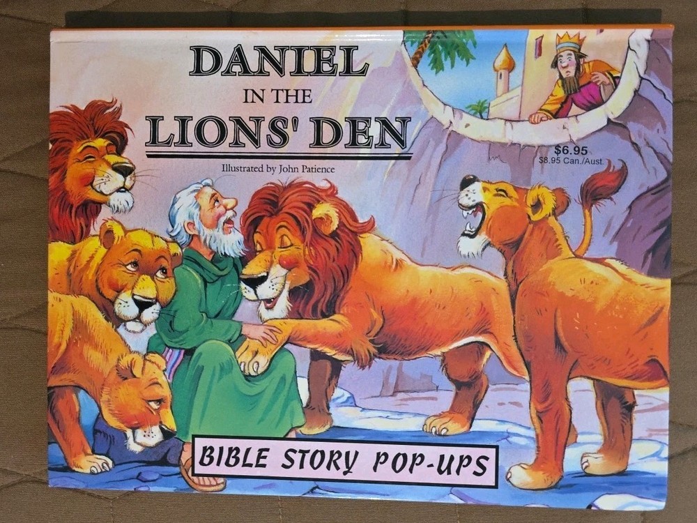 DANIEL IN THE LIONS DEN Bible Story Pop-Ups Illustrated By John Patience