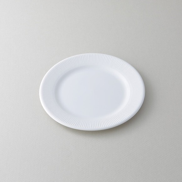 Marc Newson White Porcelain Plate Set in 7.09 Inch Size 2-Piece Collection