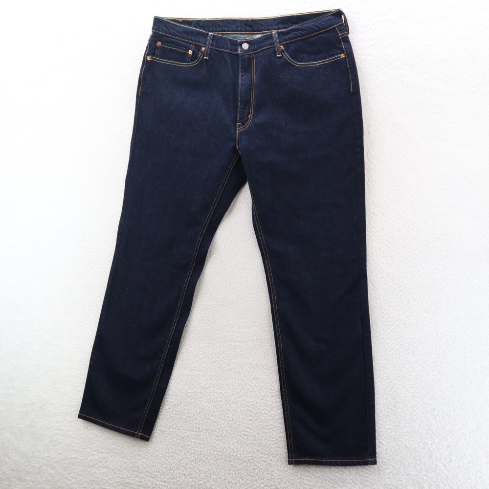 Levis Mens 38x32 Blue 441 Athletic Fit Tapered Dark Wash Denim Jeans USA