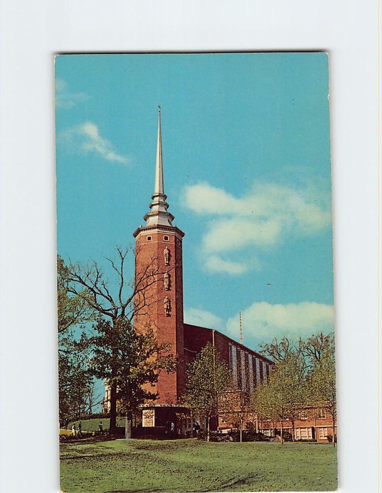Postcard Weaver Chapel & Thomas Library Wittenberg University Ohio USA