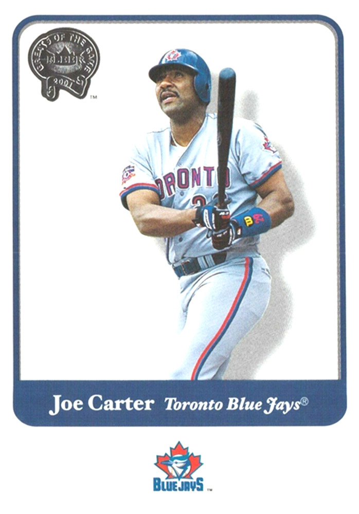 2001 Greats of the Game #47 Joe Carter Toronto Blue Jays