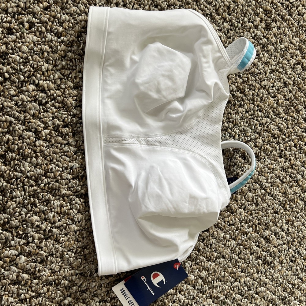 Champion Women's Sports Bra XL 40DD White Wireless Adjustable Straps New