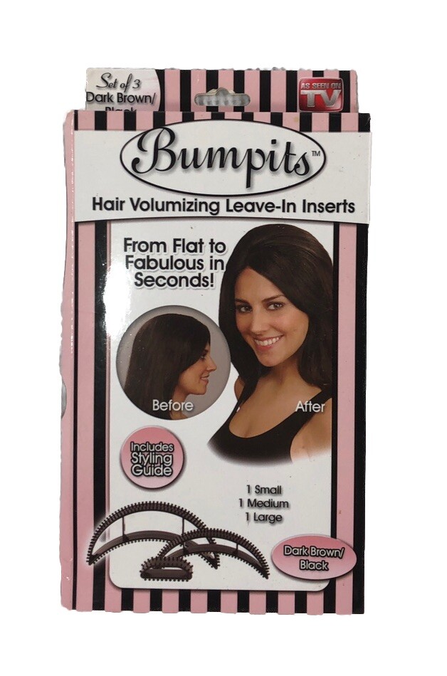 Bumpits Hair Volumizing Leave-In Inserts, Dark Brown