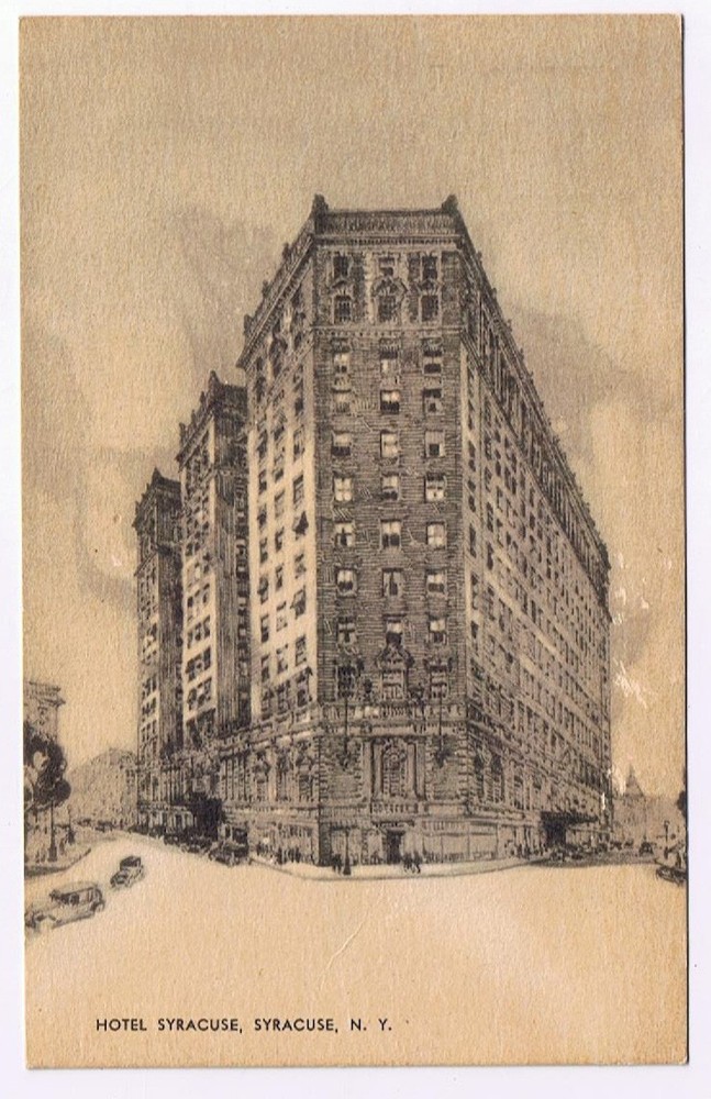 Postcard Hotel Syracuse Syracuse New York Jubb Co