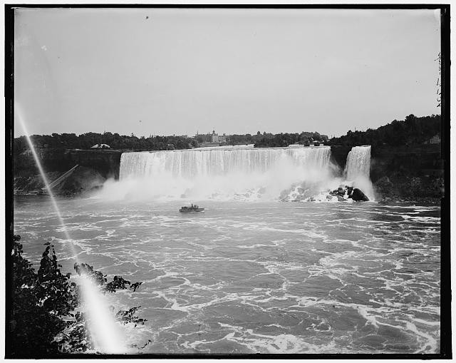 American Falls,Niagara River,water,Canada side,Detroit Publishing Company,1880