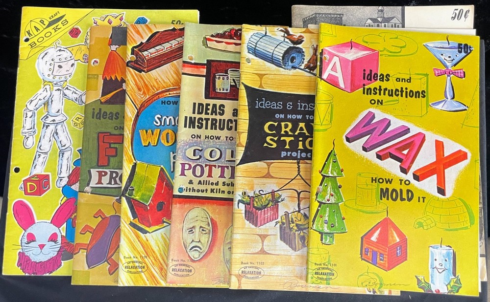 Vintage Craft Magazines Relaxation Publications 1962, 63, 66 Lot 8 Retro