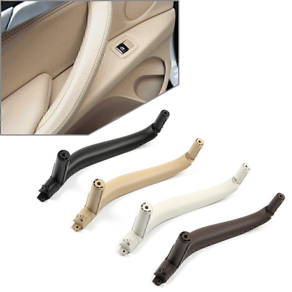 1pcs ABS Inner Interior Door Pull Handle Trim Cover For BMW X5 X6 F15 F16 BLACK