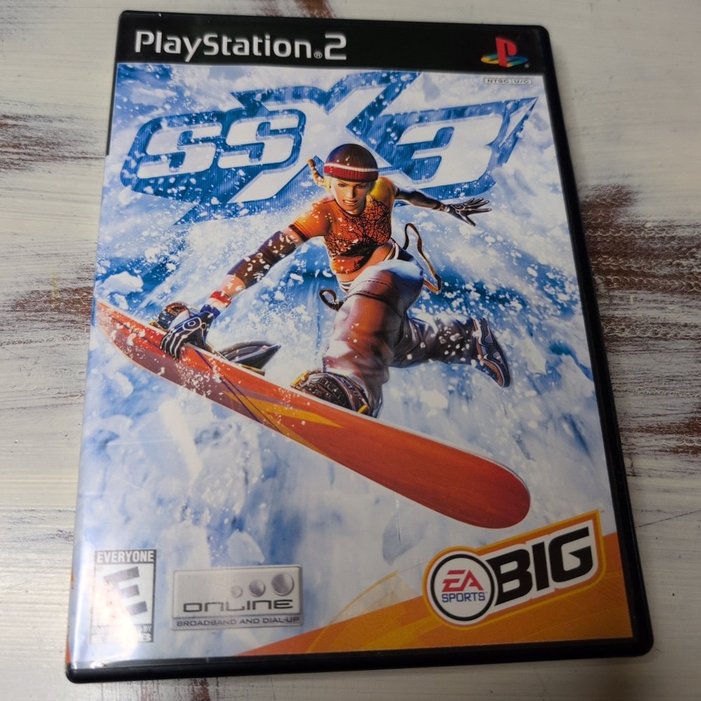 SSX 3 (Sony PlayStation 2, 2003) PS2 Black Label Missing Manual