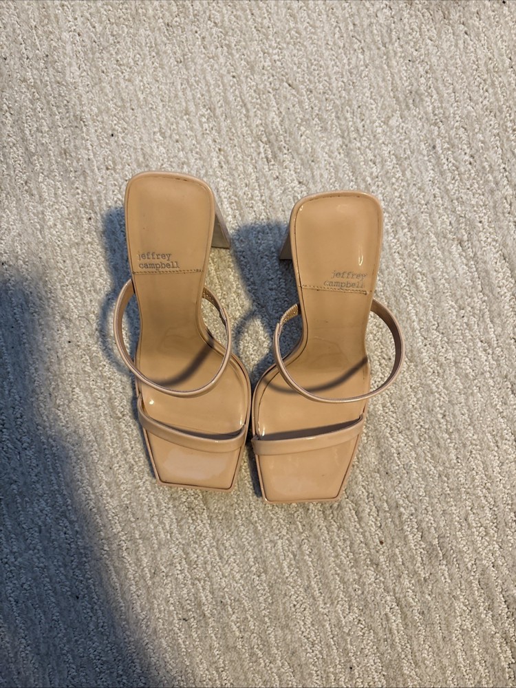 Jeffery Campbell Women's High Heels Size 7.5 Tan Color