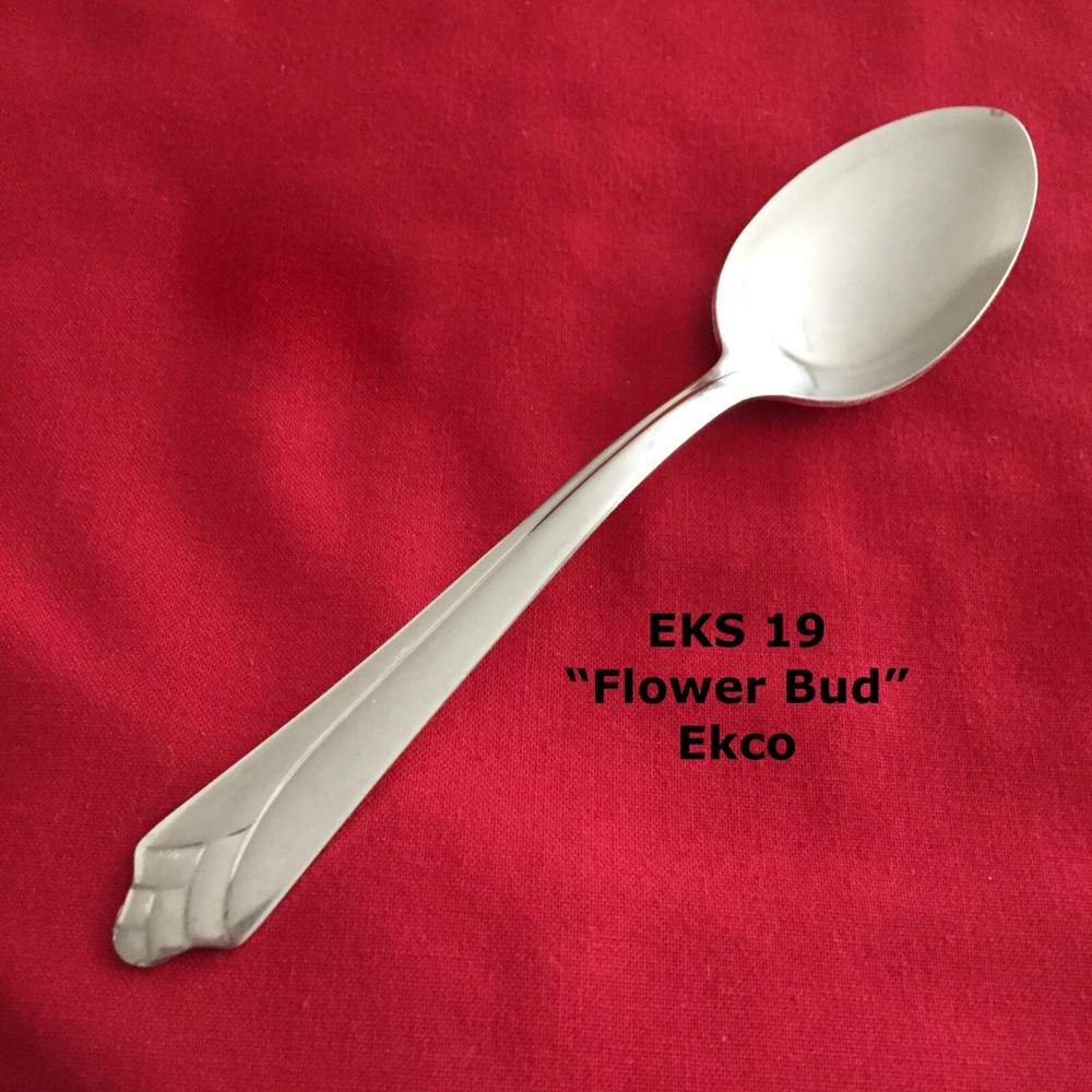 Ekco EKS-19 Floral Bud Tip Teaspoon  6 1/8