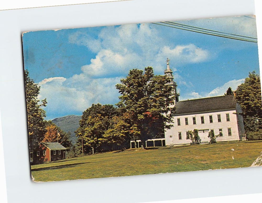 Postcard Little Red Schoolhouse Jaffrey Center NH USA