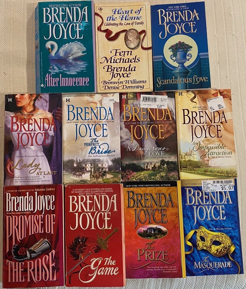 Lot (11) Brenda  Joyce - The DeWarenne Dynasty Series Near Complete 11 of 15 PB