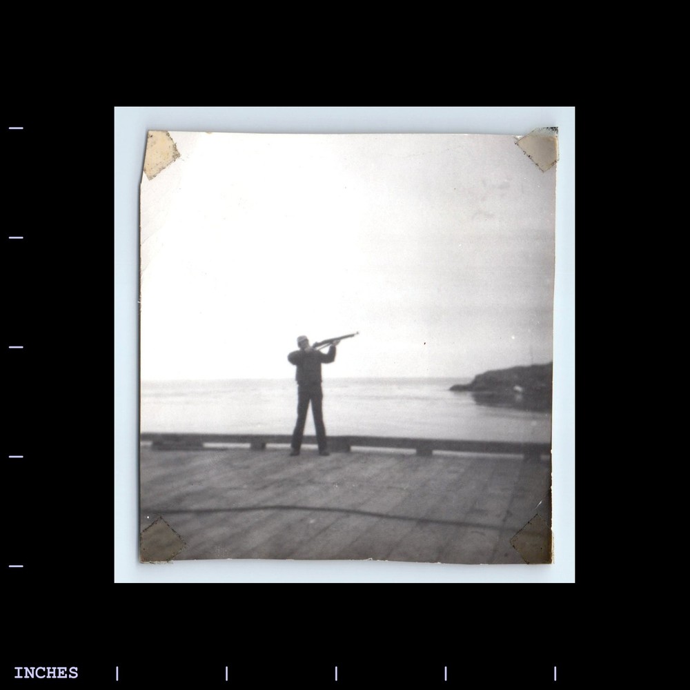 Old Vintage Photo NAVY SAILOR MAN FIRING RIFLE GUN