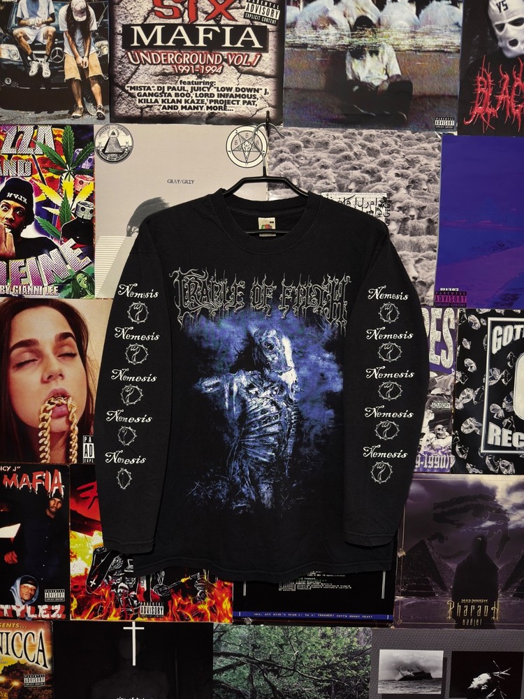 Vintage Cradle Of Filth Nemesis 2004 Long Sleeve Shirt