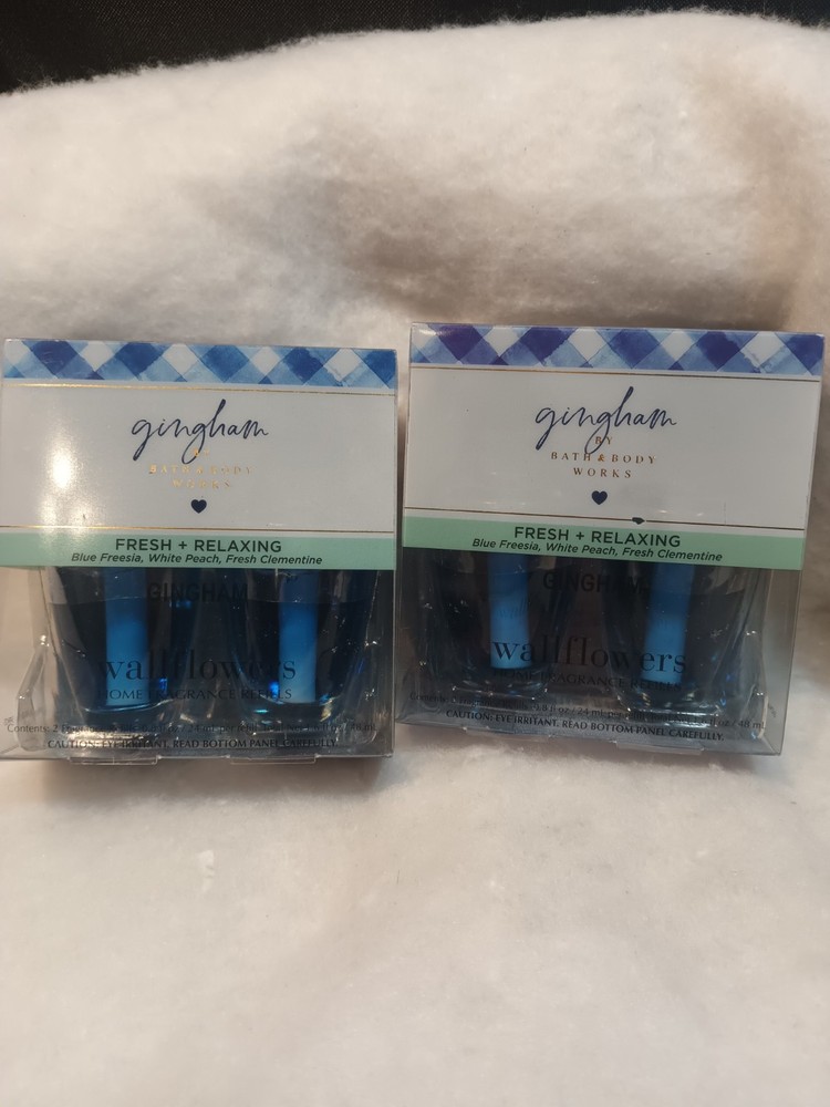Bath & Body Works 2 Pack Wallflower, Scent Gingham