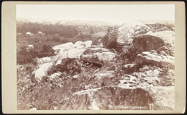 Photo:Fortifications on Little Round Top / Tipton, Gettysburg, Pa.