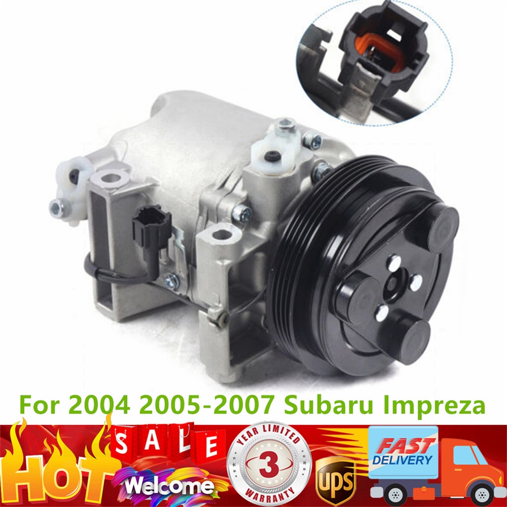 A/C Compressor W/Clutch For Subaru Impreza 2.0L 2.5L 2002 2003 2004 2005 2006 07