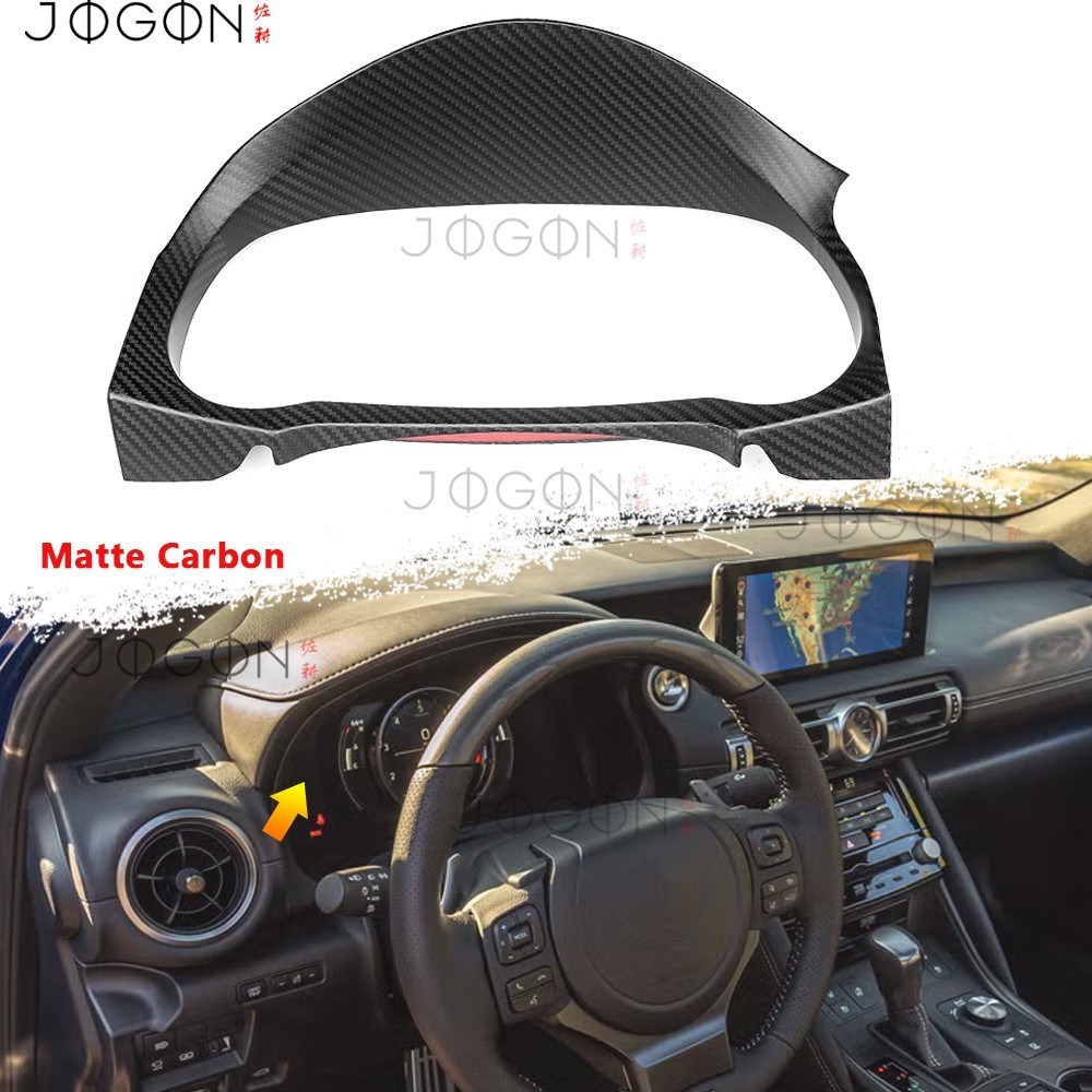 IS500 350 F Sport AWD For Lexus IS 2021+ Matte Carbon Speedometer Cluster Covers