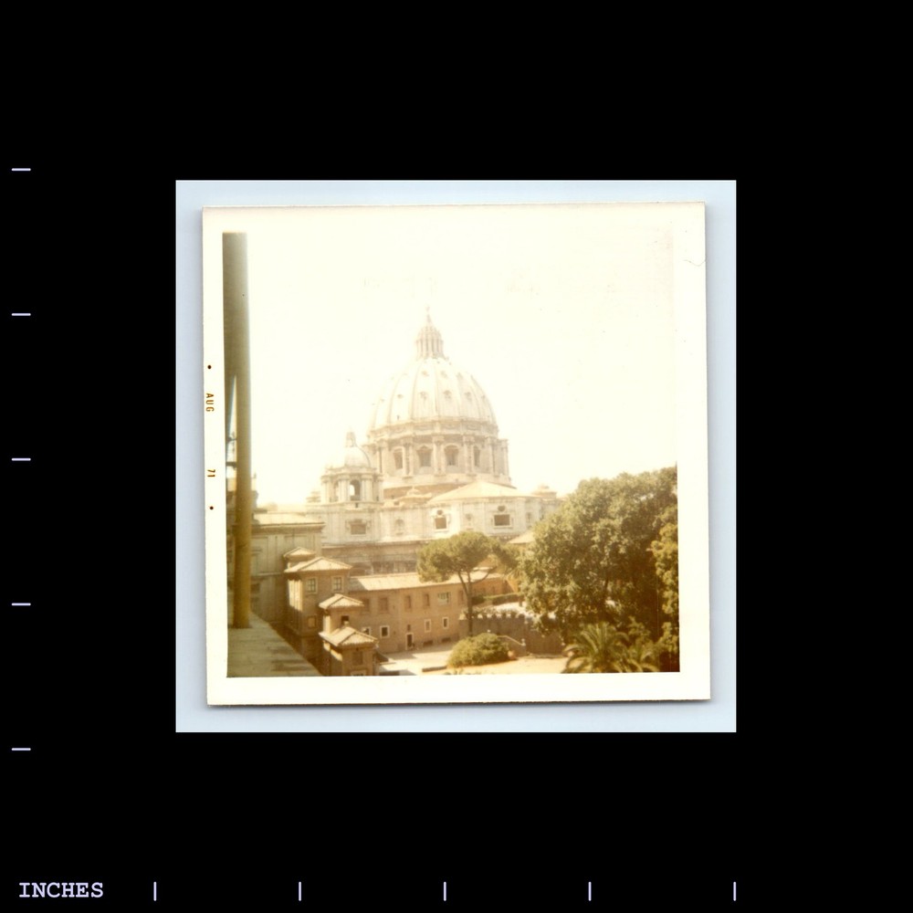 Square Color Photo VATICAN BUILDING ROME ITALY 1971